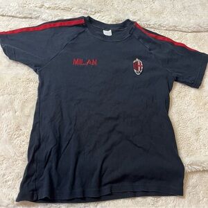 vintage milan shirt italy soccer futbol football xl